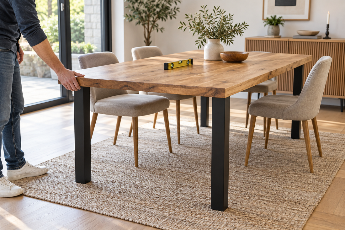Waarom wiebelt een tafel? Onderzoek vóór je de poten vervangt
