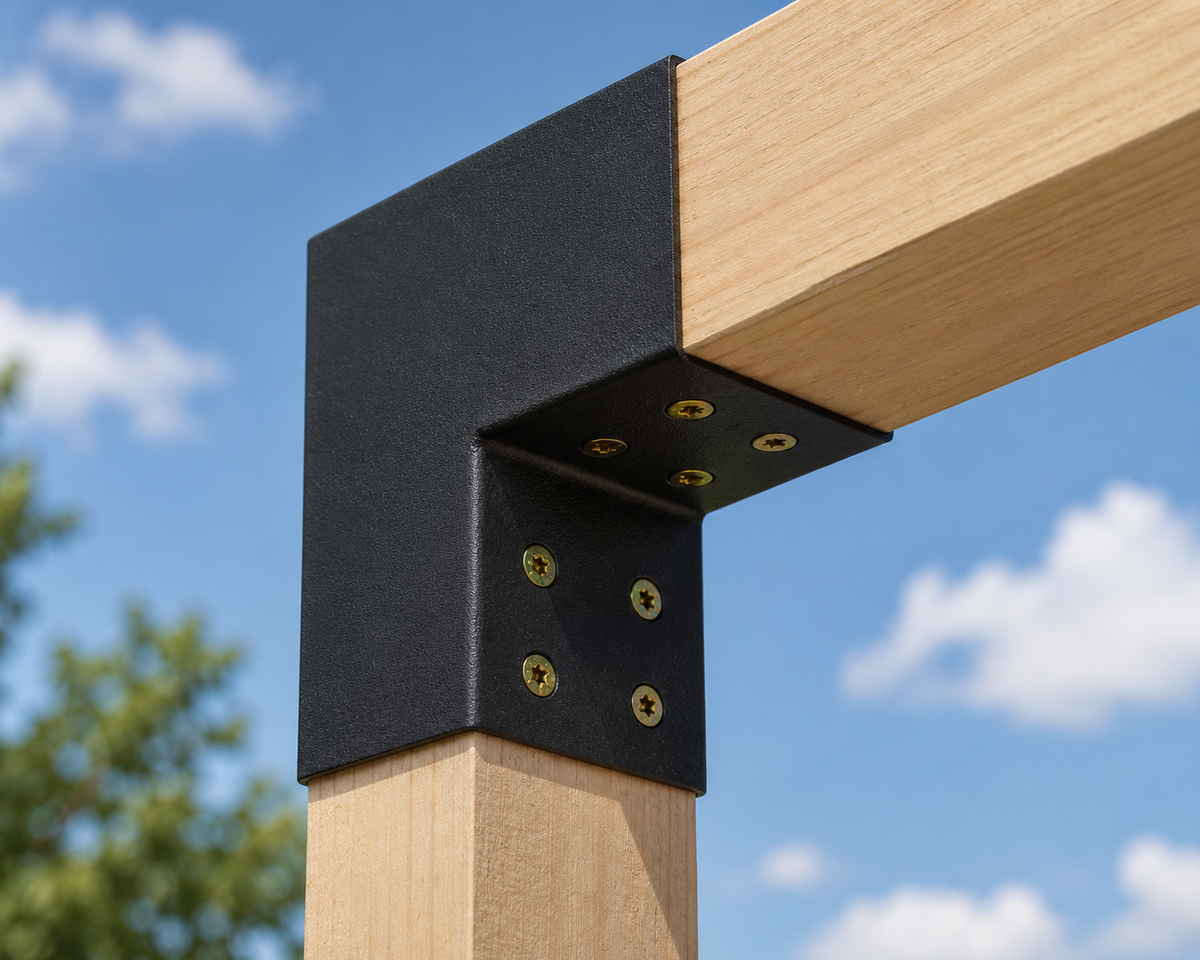 Hoekverbinder L voor houten balken