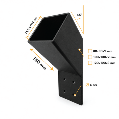 Schorenverbinder 45°