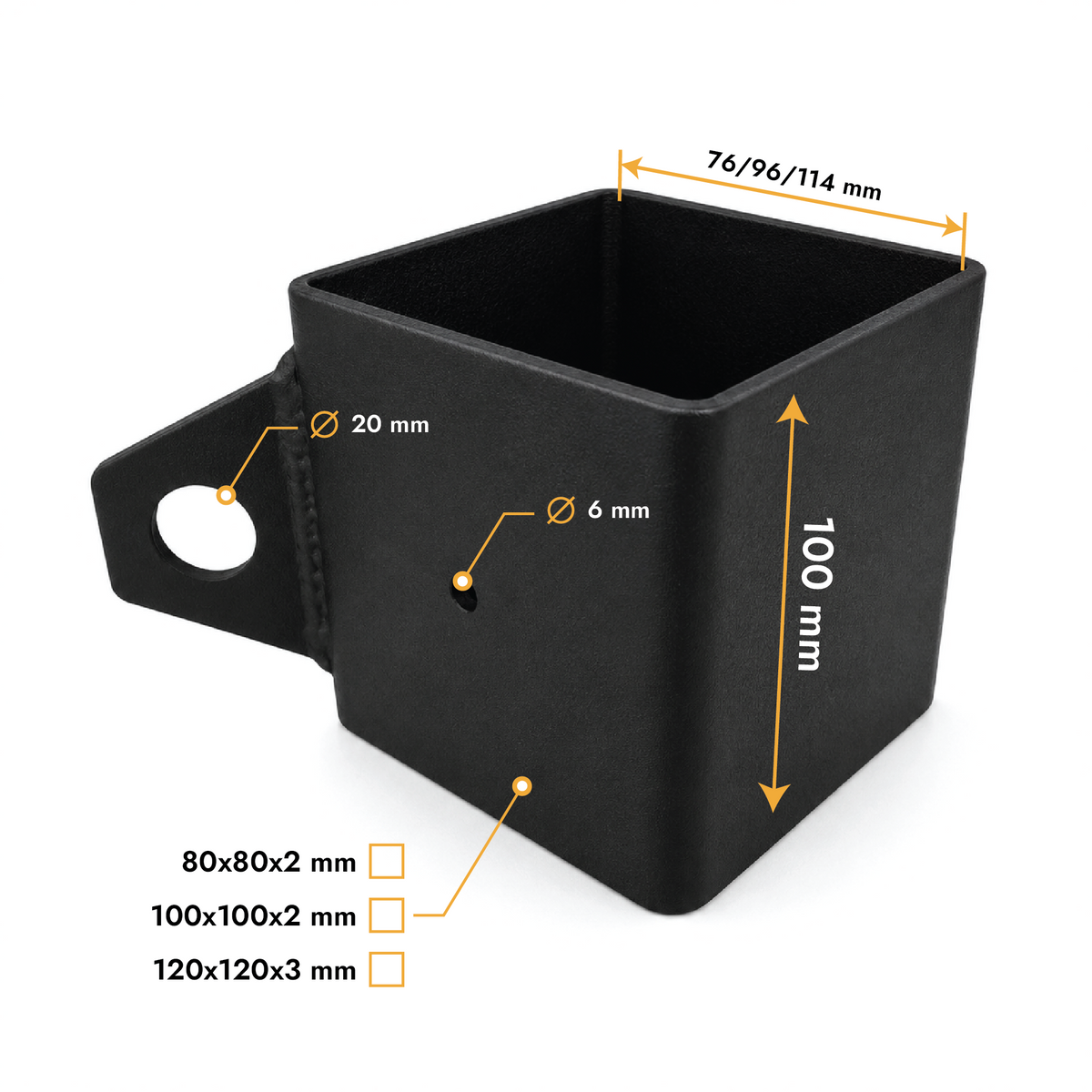 Balkverbinder met oog