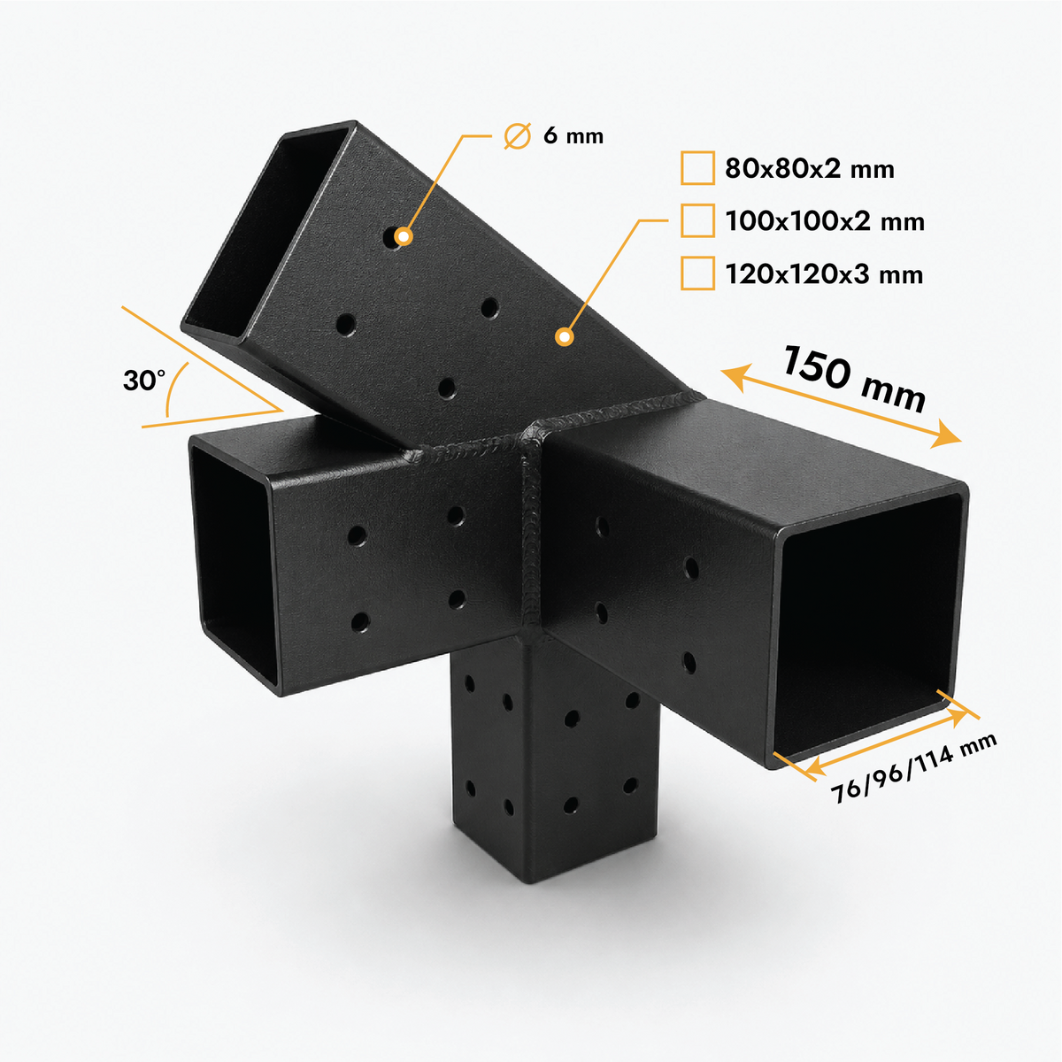 Balkverbinder Y 30° links