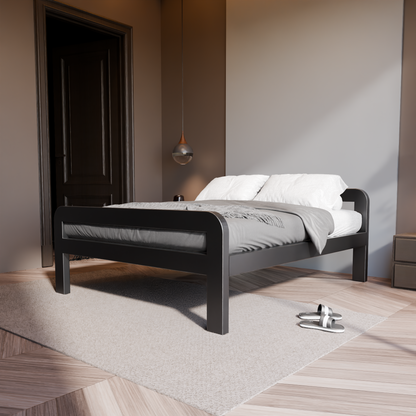 Kovová posteľ Ryka Round otvorená (profil 120 x 60 mm)