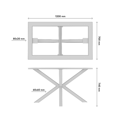 Tafelpoot Acamar Frame