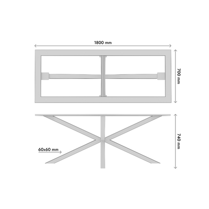 Tafelpoot Acamar Frame