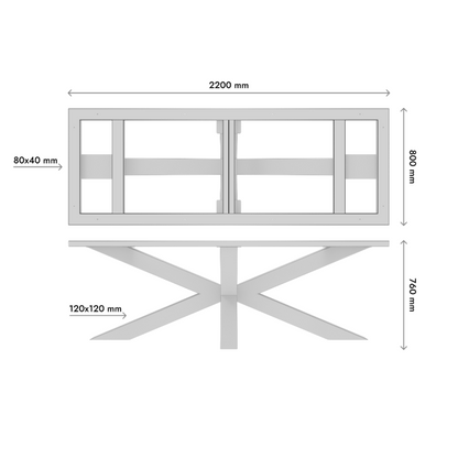 Tafelpoot Acamar Frame Extreme