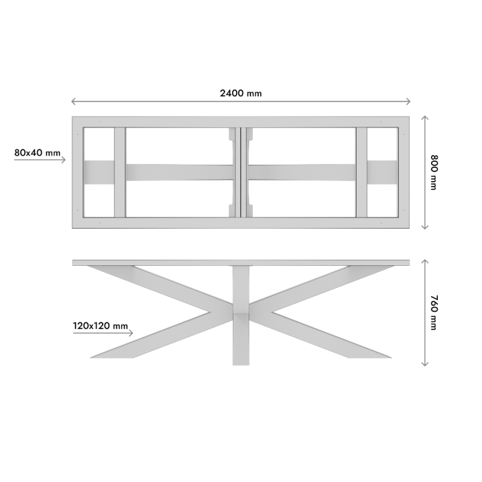 Tafelpoot Acamar Frame Extreme