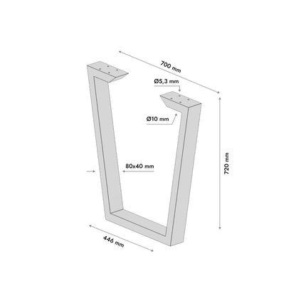 Metalen Tafelpoot Atria Epox Lite