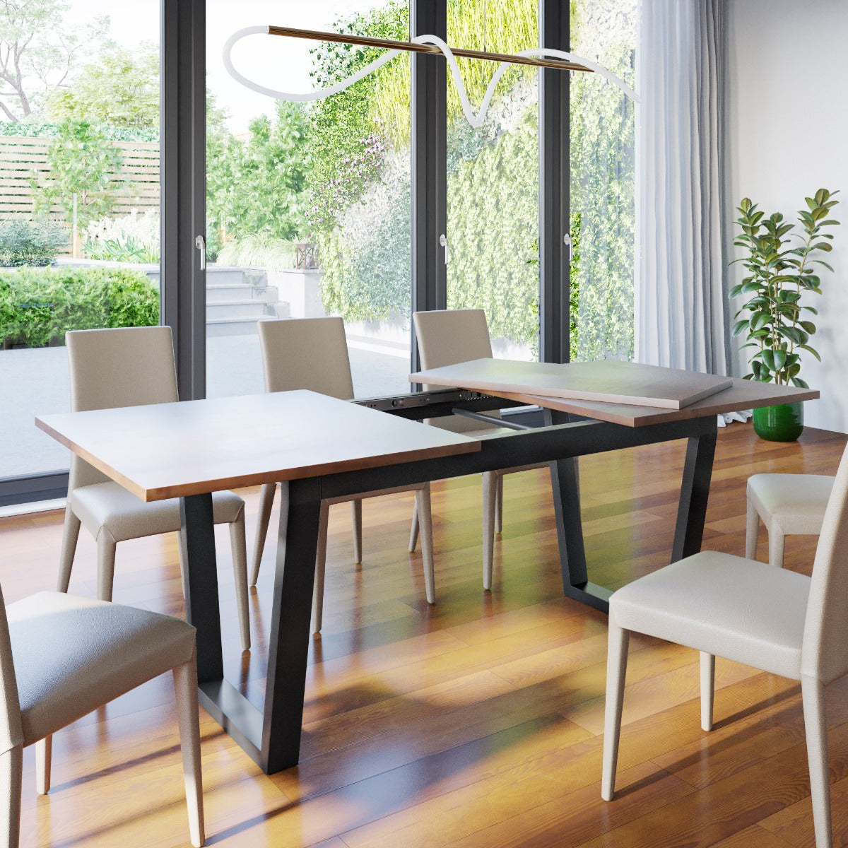 Metalen Tafelpoot s výsuvom Atria Split