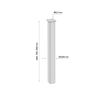 Metalen Tafelpoot Melmak Flat