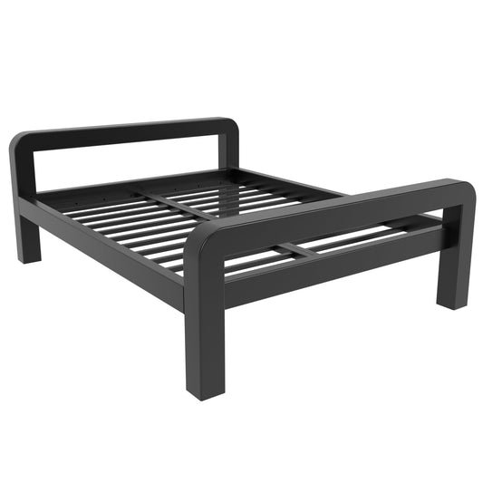 Kovová posteľ Ryka Round otvorená (profil 120 x 120 mm)