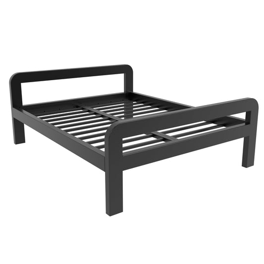 Kovová posteľ Ryka Round otvorená (profil 120 x 60 mm)
