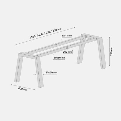 Metalen Tafelpoot Thusia Extreme